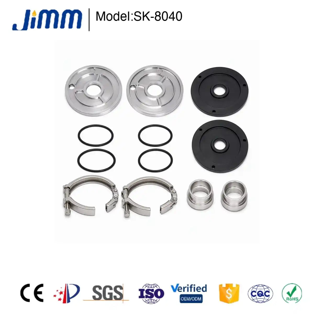 JIMMI 8040/4040 Membrane Housing Spare End Cap & Seal Replacement Kit