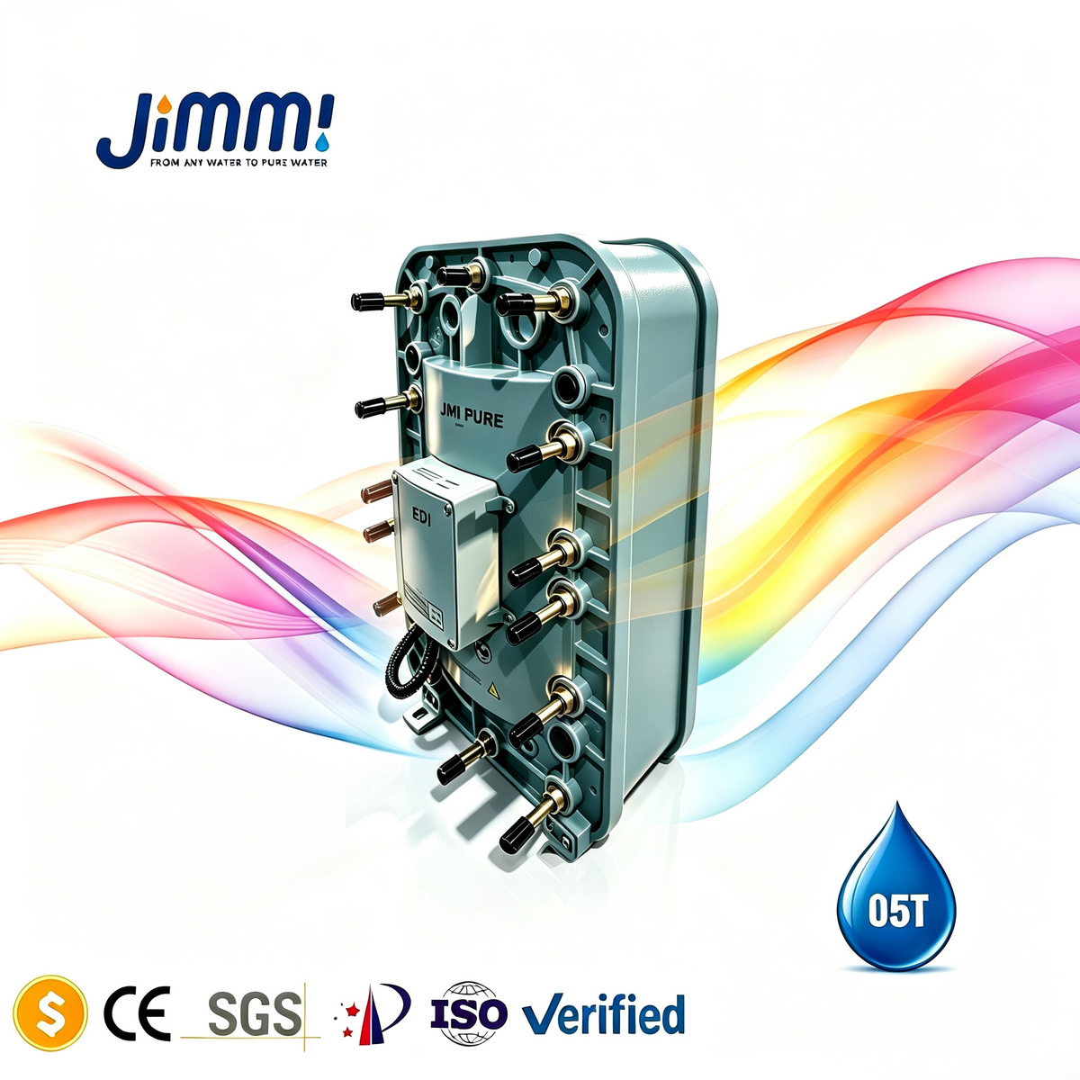JIMMI Industrial Water Treatment Continuous EDI Module (500L/H)