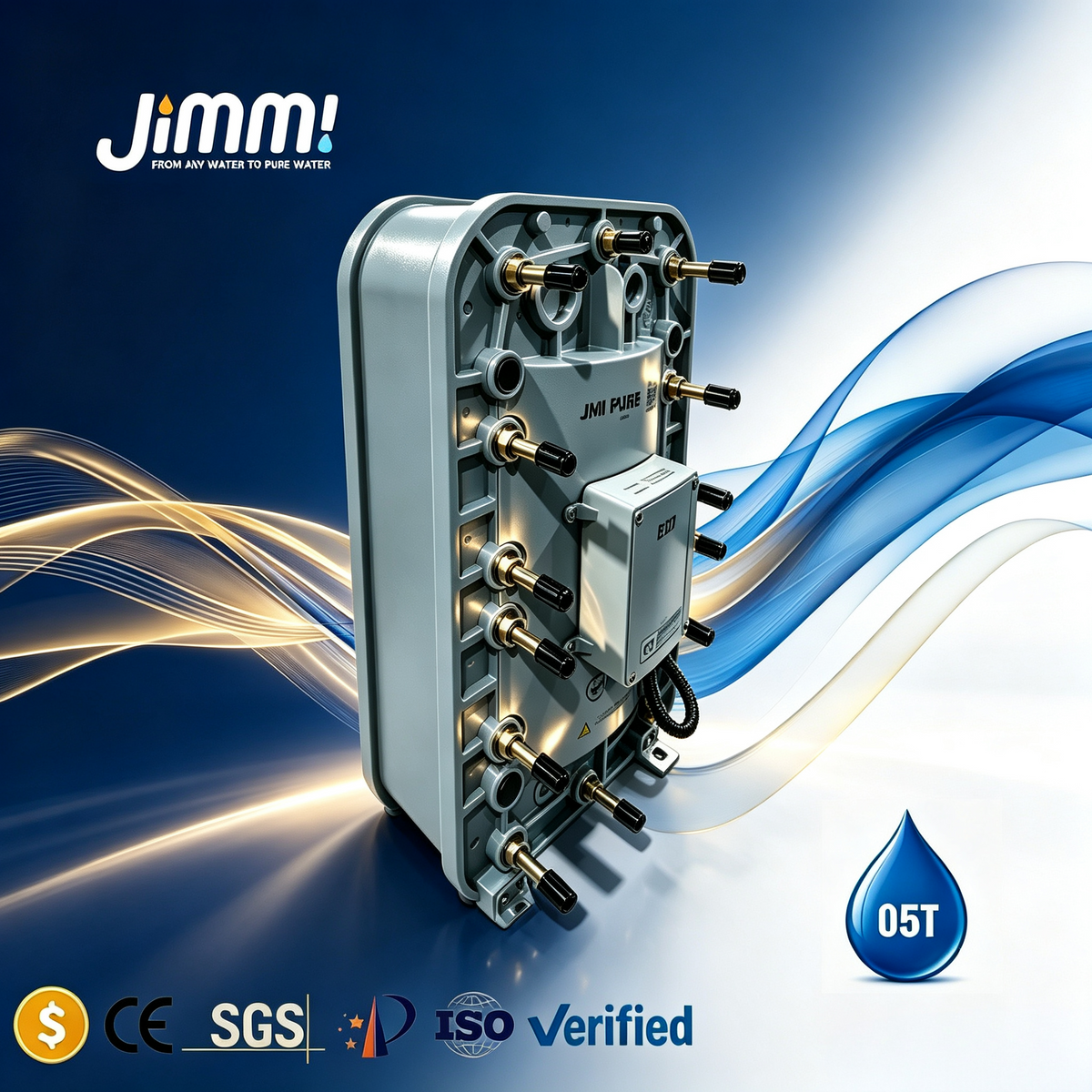 JIMMI High-Flow Heavy-Duty EDI Module System (3T-5T/H)