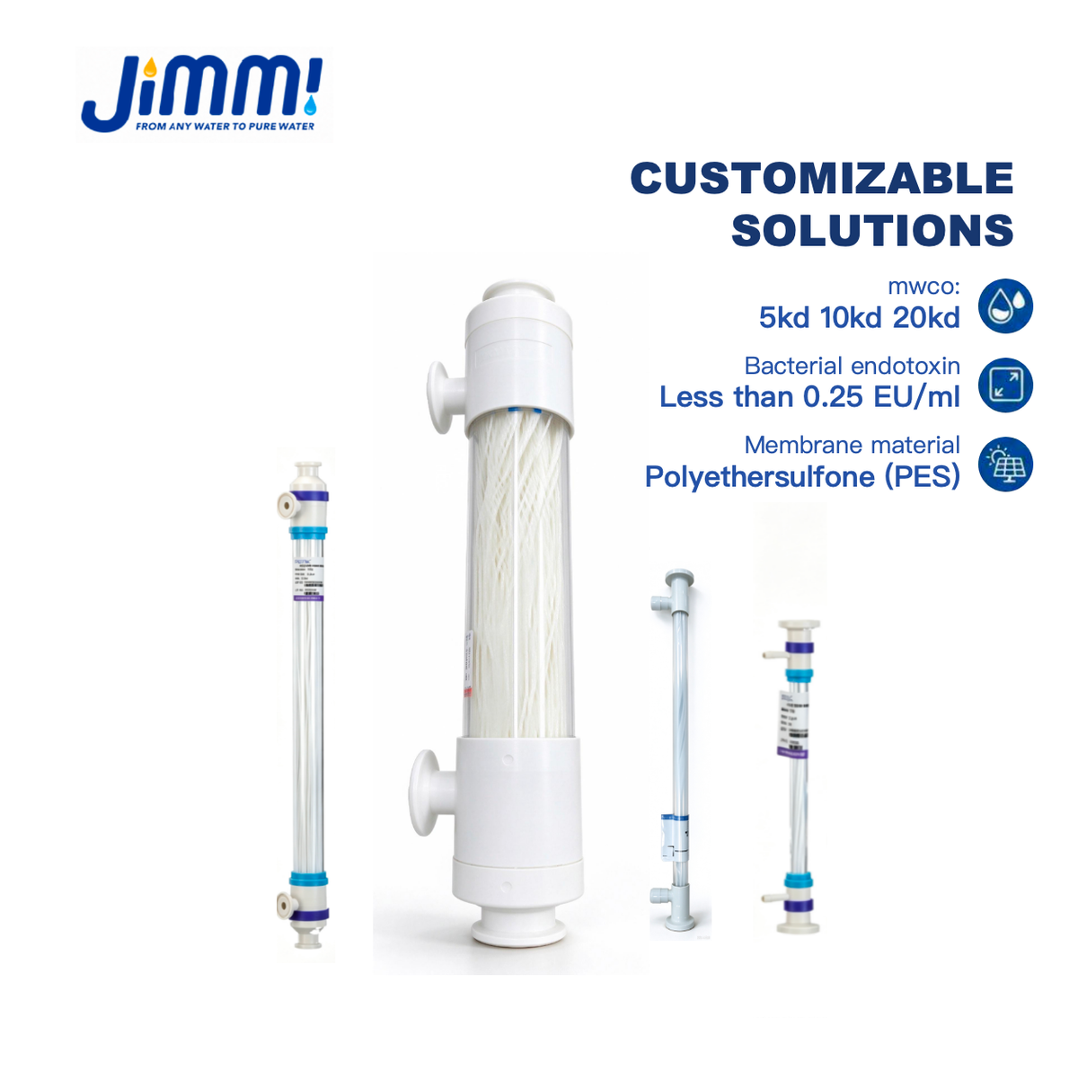 JIMMI 10kD/20kD TFF Ultrapure Water Virus & Protein Separation Module