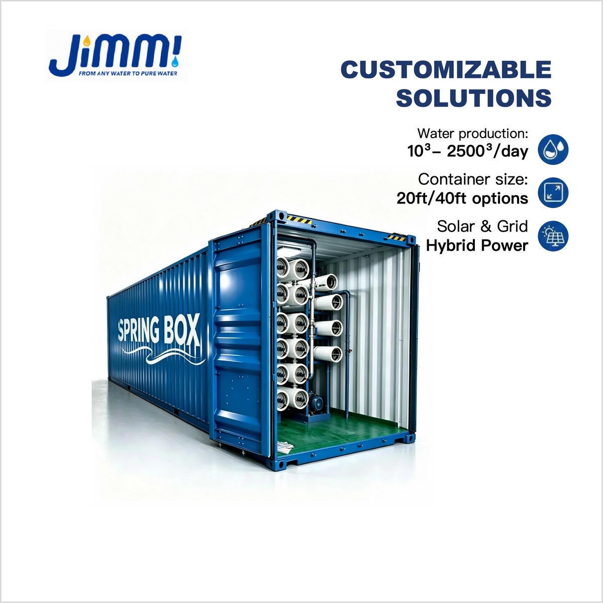 JIMMI 120 T/D Rapid-Deploy Emergency & Disaster Relief RO System