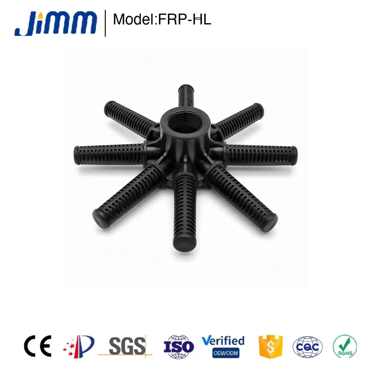 JIMMI Top & Bottom Hub-Lateral Water Distributor System for FRP Tanks