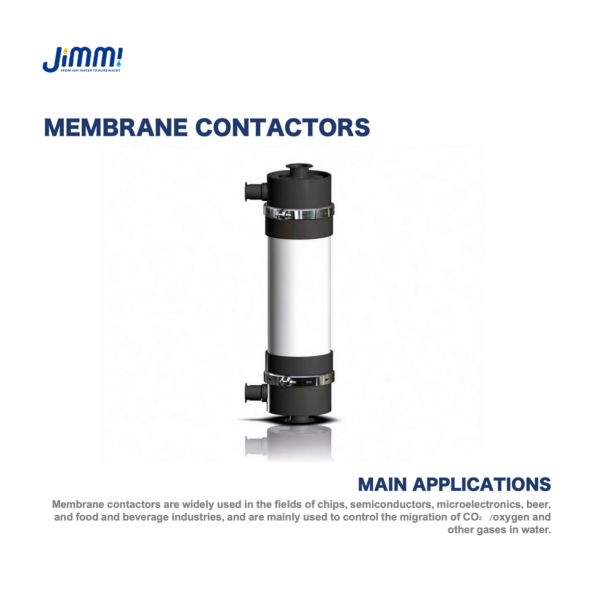 JIMMI Hollow Fiber Vacuum Degassing Membrane Contactor