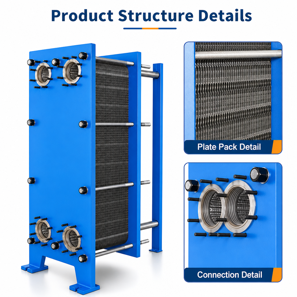 JIMMI High-Temperature Steam Boiler Heat Exchanger (316L)