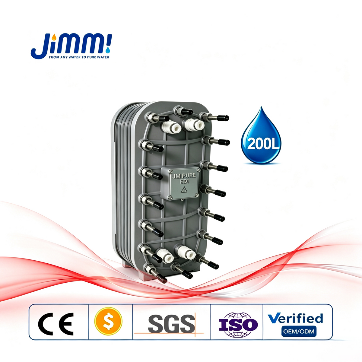 JIMMI Compact Laboratory Ultrapure CEDI Module (30L-200L/H)