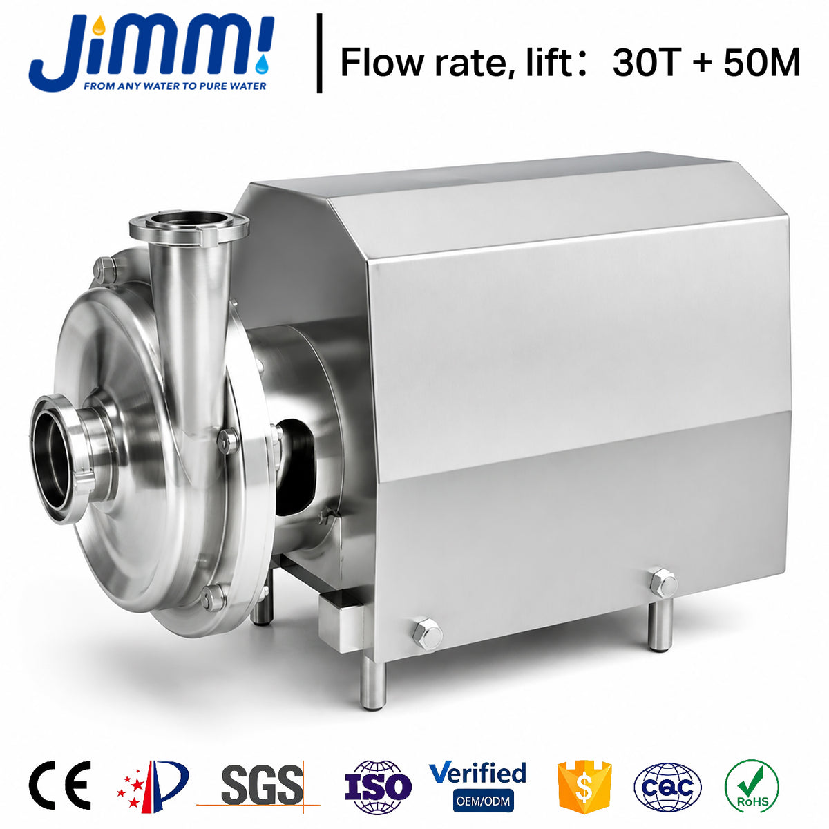 JIMMI High-Efficiency Energy-Saving Multi-Stage Centrifugal Booster Pump
