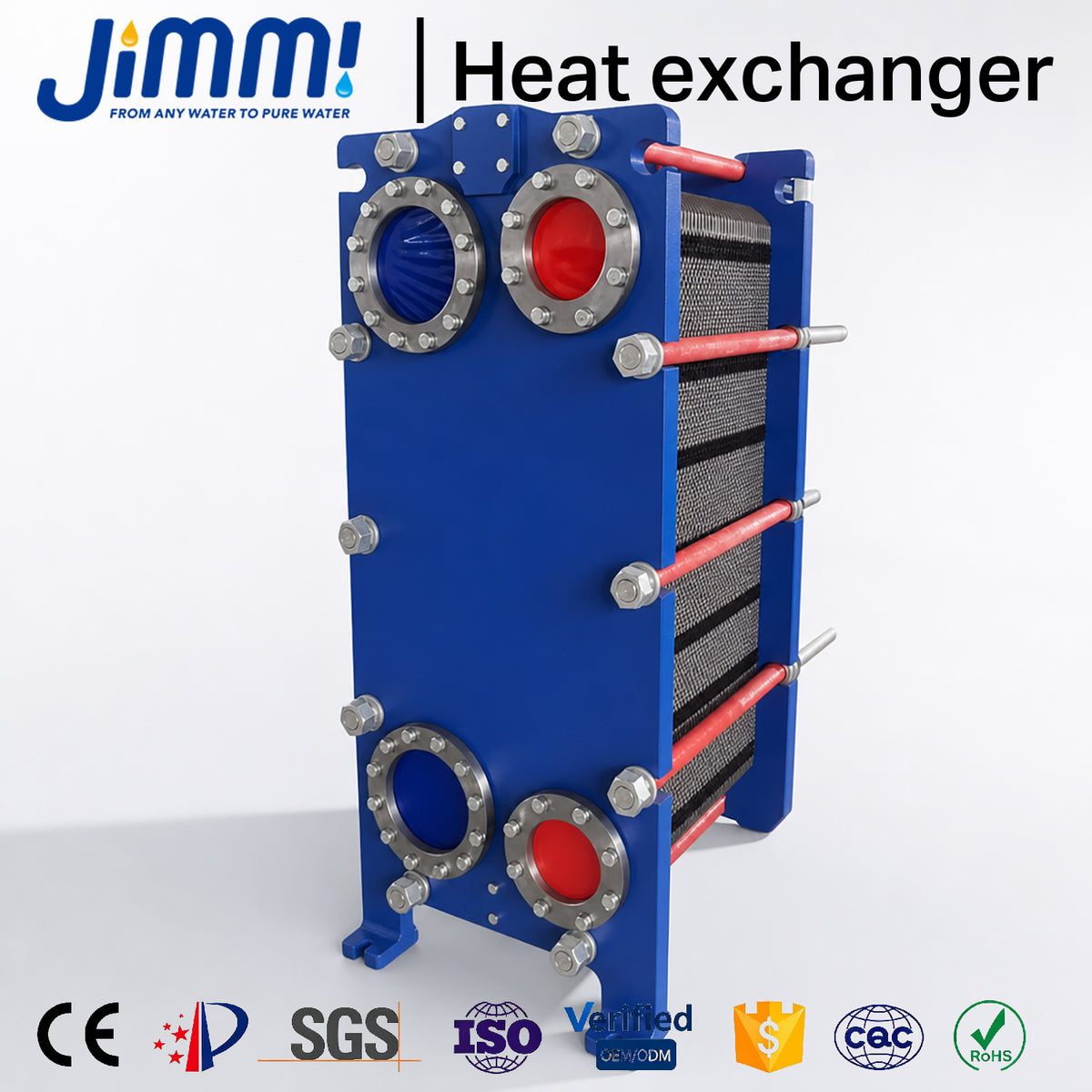 JIMMI Refrigeration Copper-Tube Condenser Heat Exchanger